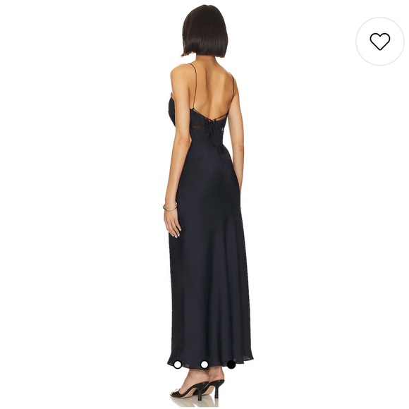 NWT Favorite Daughter Blackberry Dress in Navy Embroidered Maxi Slip Dress - Picture 3 of 16